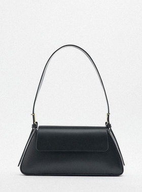 Z家女包2024新品极简主义单肩包纯色软质百搭腋下包简约法棍包潮