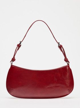 Z家女包2025夏季新款时尚简约复古百搭单间包红色喜庆靓丽腋下包