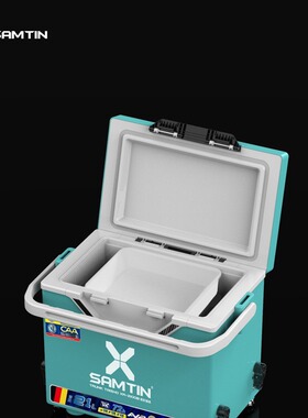 雷臣钓箱2100b 可坐钓鱼箱子多功能超轻超硬加厚全套台钓箱21L