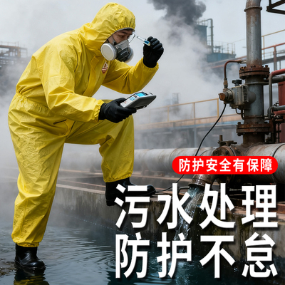 耐酸碱防水防臭防飞溅连体防护服