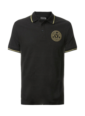 VERSACE/范思哲VJ男士夏季商务经典短袖POLO衫简约舒适新款半袖