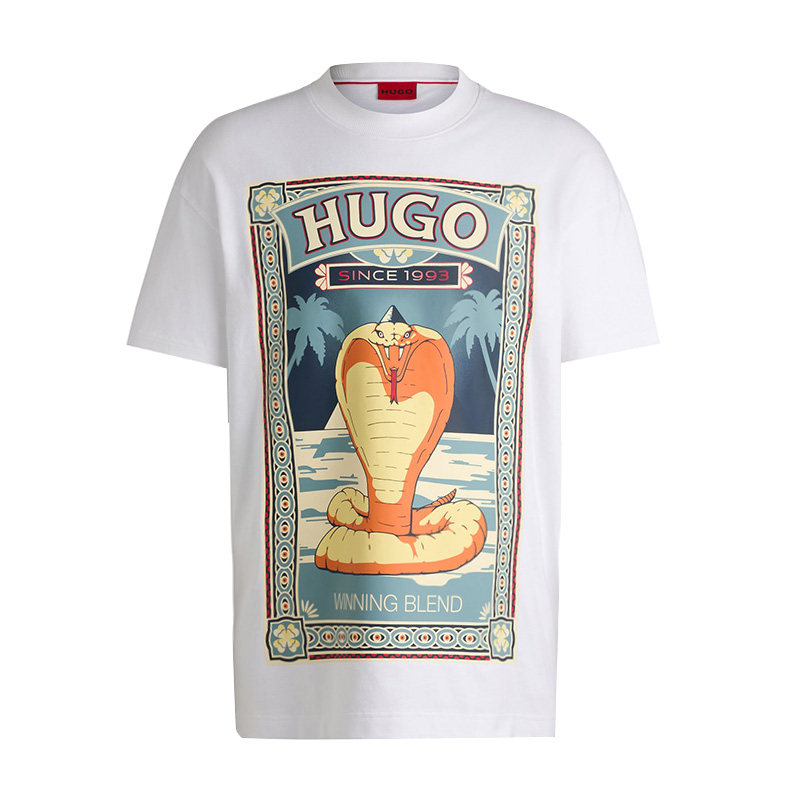 HUGO BOSS雨果博斯男士欧美简约圆领短袖T恤休闲宽松时尚潮流半袖,男装,T恤,淘宝优惠券,粉丝福利购,淘宝优惠卷