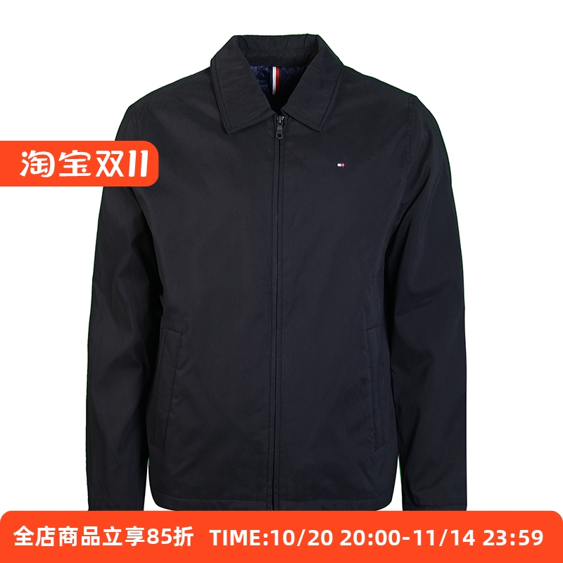 汤米潮牌拉链纯色秋冬季新款外套