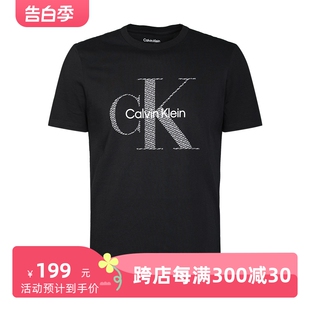 T恤潮流时尚 半袖 KLEIN卡尔文克莱恩CK男字母休闲短袖 CALVIN 现货