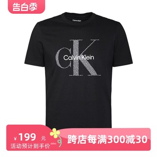 CALVIN KLEIN卡尔文克莱恩CK男字母休闲短袖T恤潮流时尚半袖现货