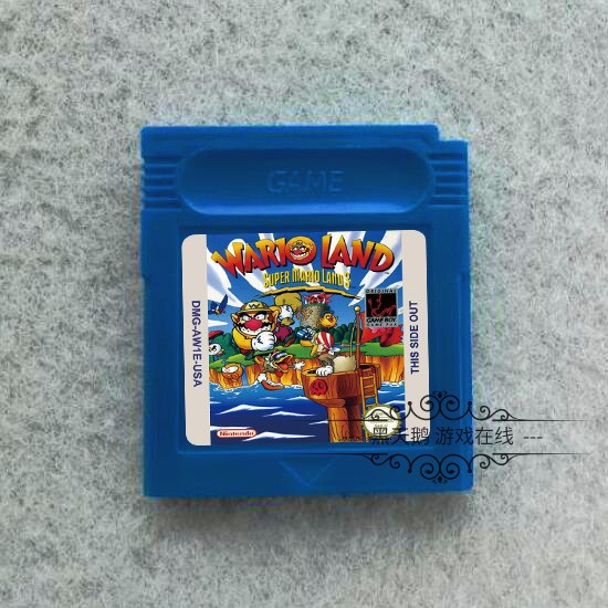 GBC游戏卡带 瓦力欧大陆 Super Mario Land 3: Wario Land 英文版