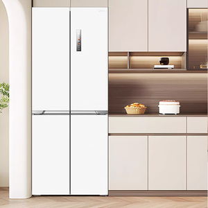 美的MR-460WUSPZE十字四门超薄60CM零嵌入可制冰智能净味变频冰箱