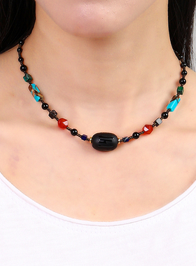 逸水红颜玛瑙男女项链锁骨链