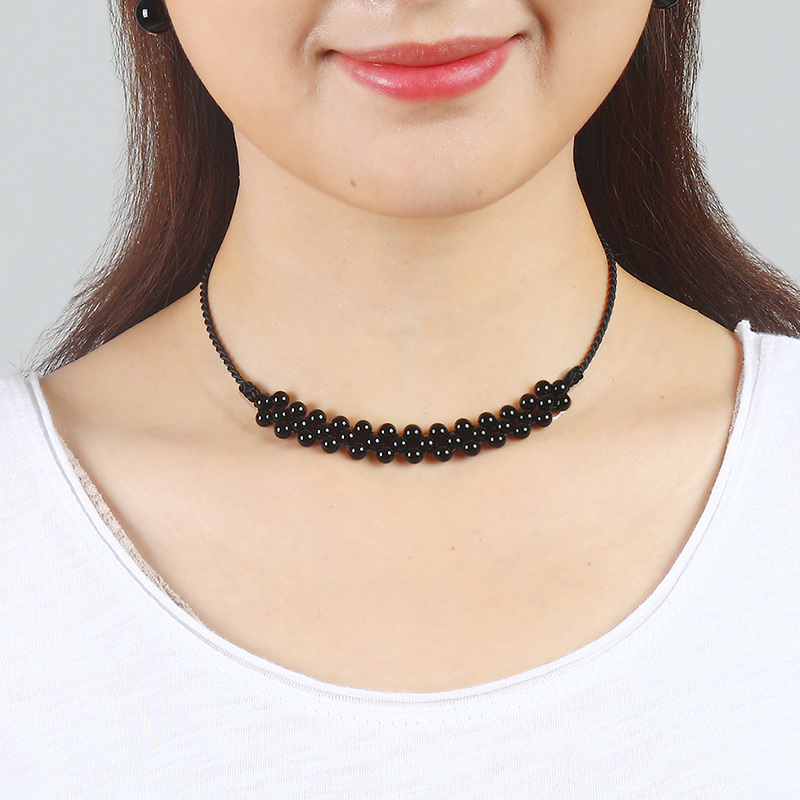 逸水红颜女性遮挡疤痕项链