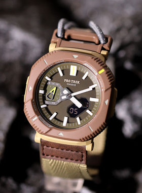 新款卡西欧手表太阳能蓝牙石英电子运动防水男腕表 PRJ-B001B-5