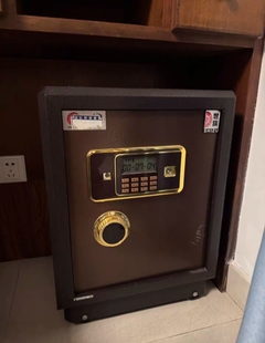 世族SHIZU电子保险箱/带电子密码锁/可选配指纹锁金色边框夹万