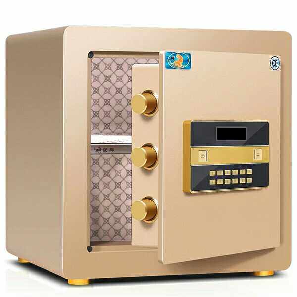 虎牌3c认证指纹保险柜家用小型 防盗智能迷你保险箱办公全钢新品