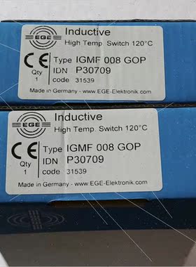 议价 EGE耐高温接近开关讯号IGMF 008 GOP  P30709多