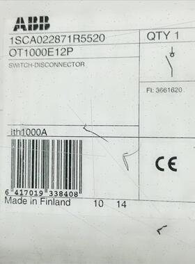 议价OT1000E12P 隔离开关