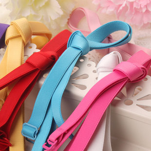 装 黑色韩国糖果色细文胸带子 饰双肩隐形带 时尚 美背防滑内衣肩带