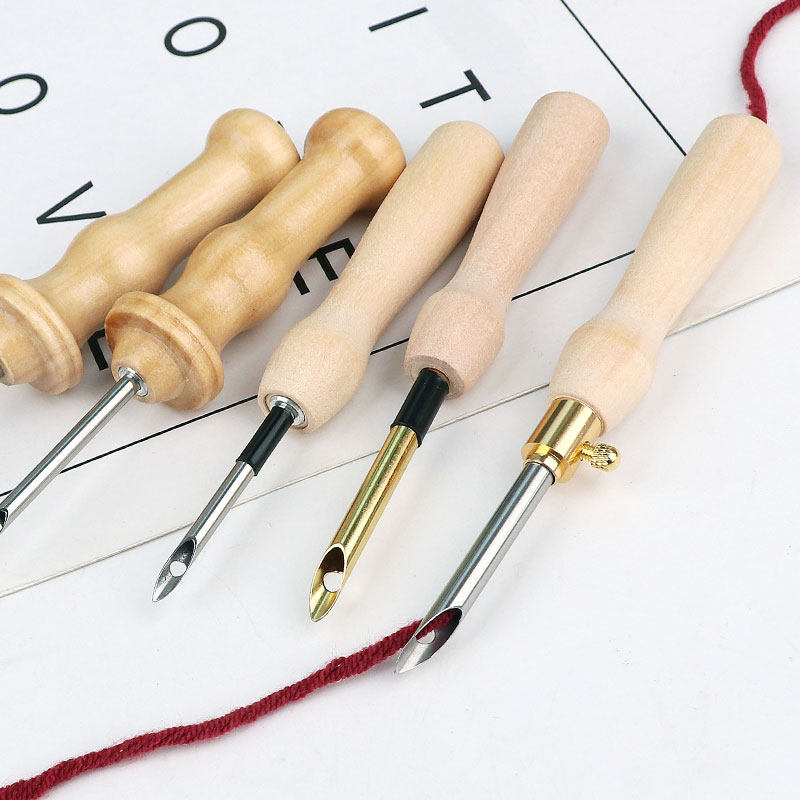 手工绣花空心戳针工具手柄毛线笔老式墩粗注射俄罗斯戳戳乐刺绣针