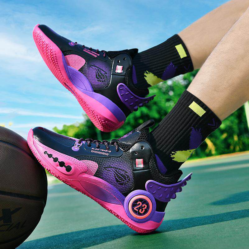 运动三叶草批发篮球鞋男23号夏季网面透气防滑青少年初中小学生