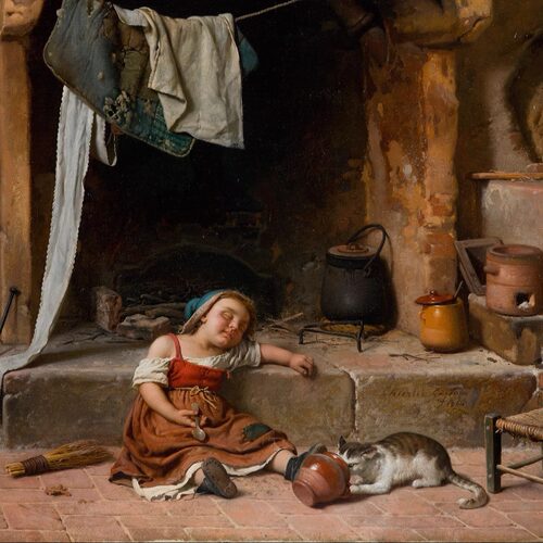 盖塔诺基耶里奇风俗画大图临摹