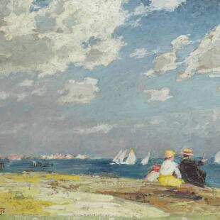 爱德华亨利珀特哈斯特Edward Henry Potthast油画作品高清图素材