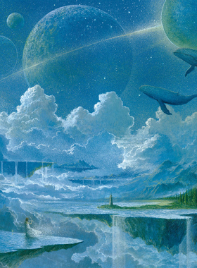 日本插画师海老根俊雄 Toshio Ebine 梦幻童话、想象绘画作品集