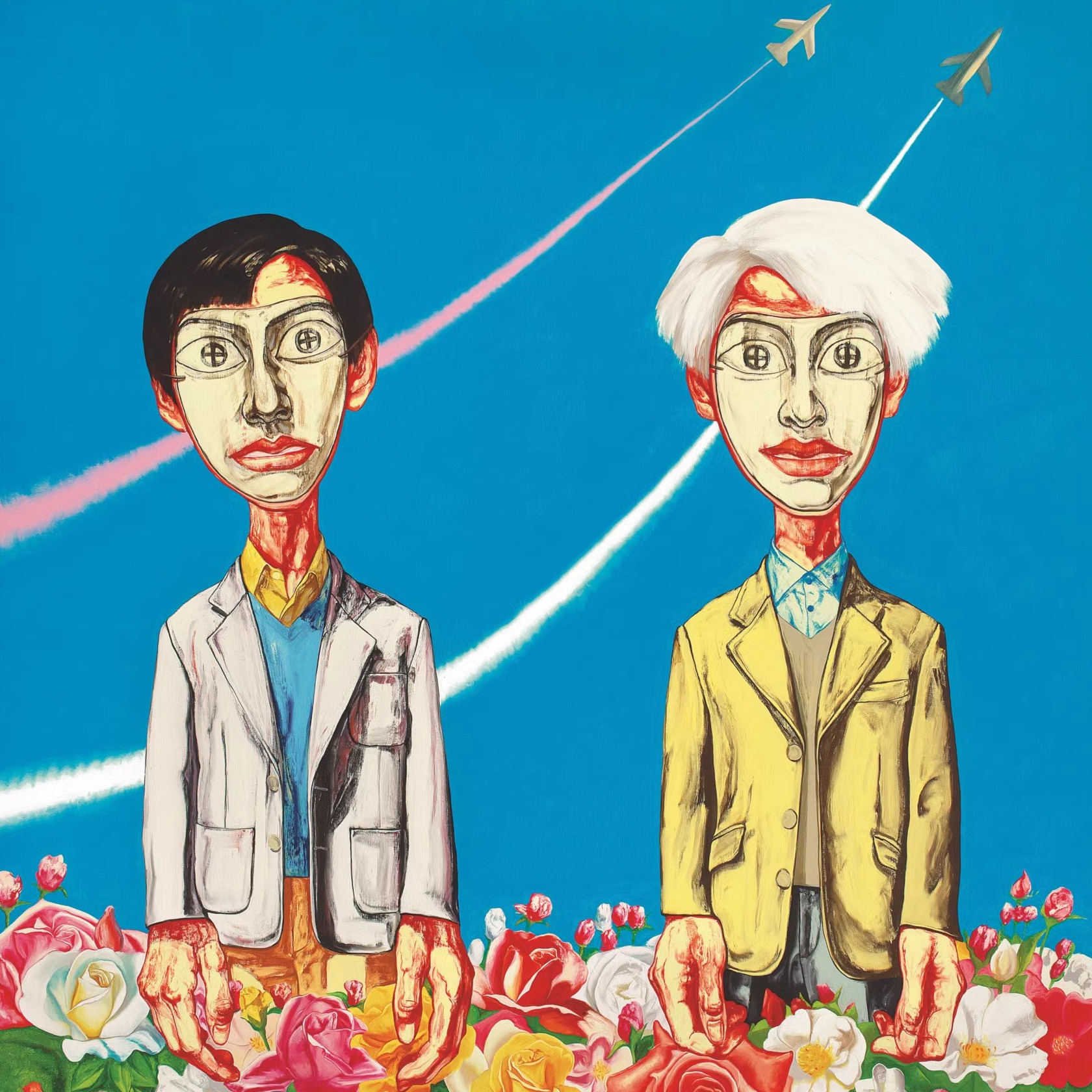 曾梵志ZENG FANZHI油画作品高清大图JPG绘画学画临摹素材