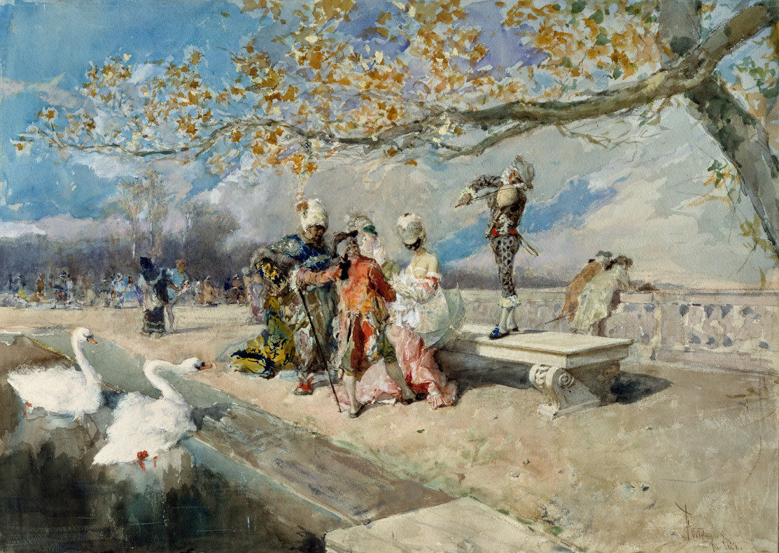 马里亚·福图尼maria  fortuny油画版画作品高清大图学习临摹素材