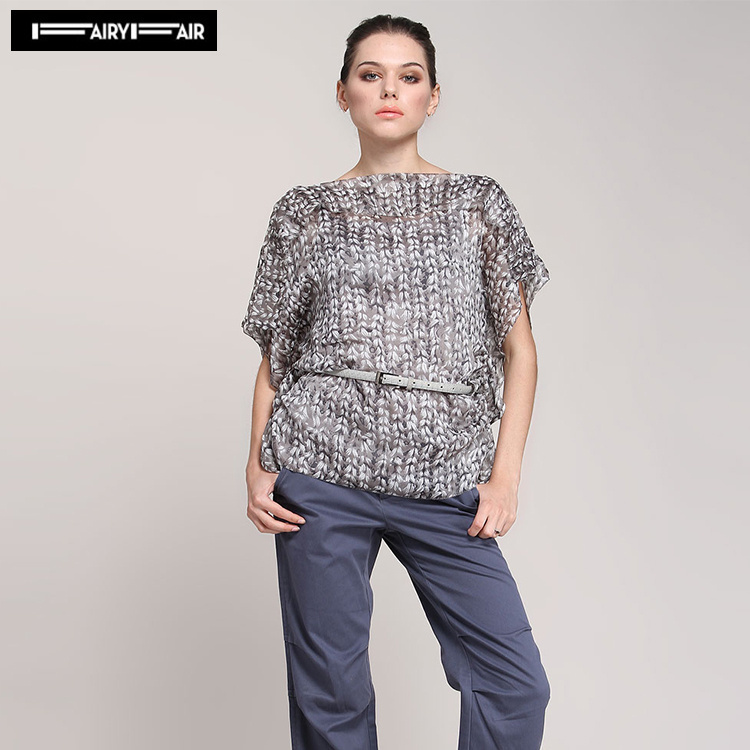 短袖雪纺两件套FAIRYFAIR衬衫