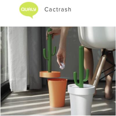 仙人掌花盆创意造型垃圾桶废纸桶