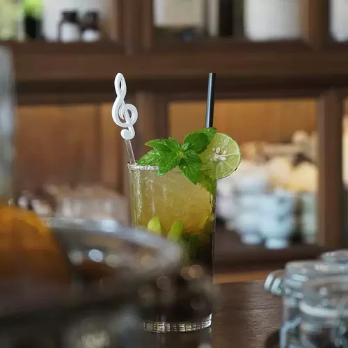 咖啡搅拌棒云朵仙人掌音符冷饮