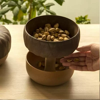 果盘木制创意家用密封糖果坚果