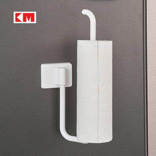 日式厨房磁吸纸巾架子壁挂用纸架免打孔卷纸架懒人抹布挂杆纸挂架