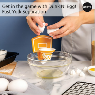 Yolk 以色列OTOTO新品 Egg 创意趣味篮球网蛋清蛋黄分离器 Dunk