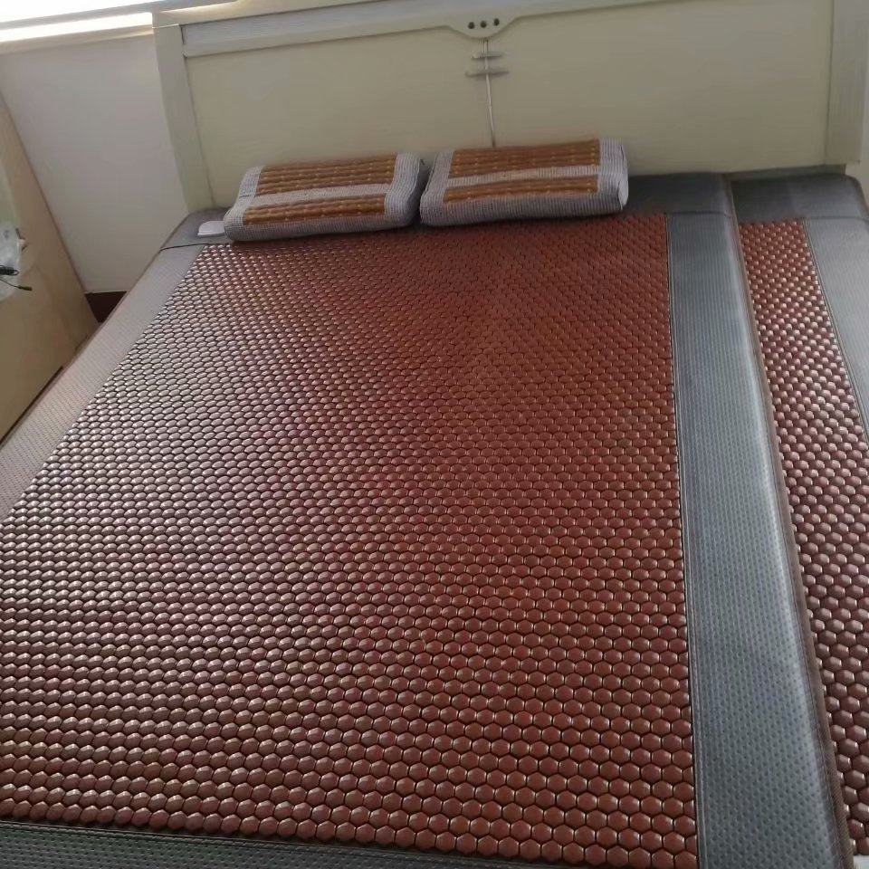 青岛托玛琳加热床垫150x200麦饭石温热锗石垫负离子热疗双人床垫