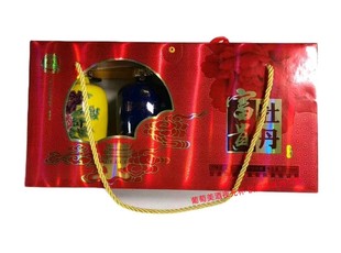 包邮 团圆小聚bi备 258ML 紫轩酒业峪泉坊富贵牡丹一盒4瓶