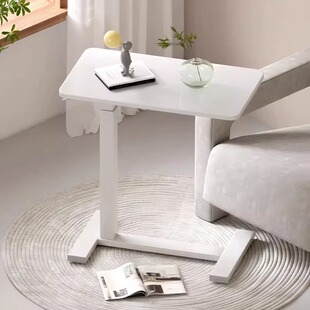 床边桌子家用卧室书桌可移动升降桌简易学生宿舍站立懒人小电脑桌