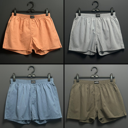 100%纯棉简约纯色薄款男士阿罗裤