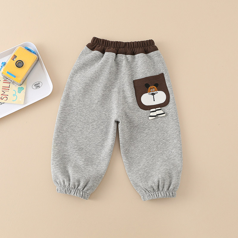 宝宝卫裤春季男童裤子儿童洋气休闲裤春秋长裤1-3岁中小童运动裤5