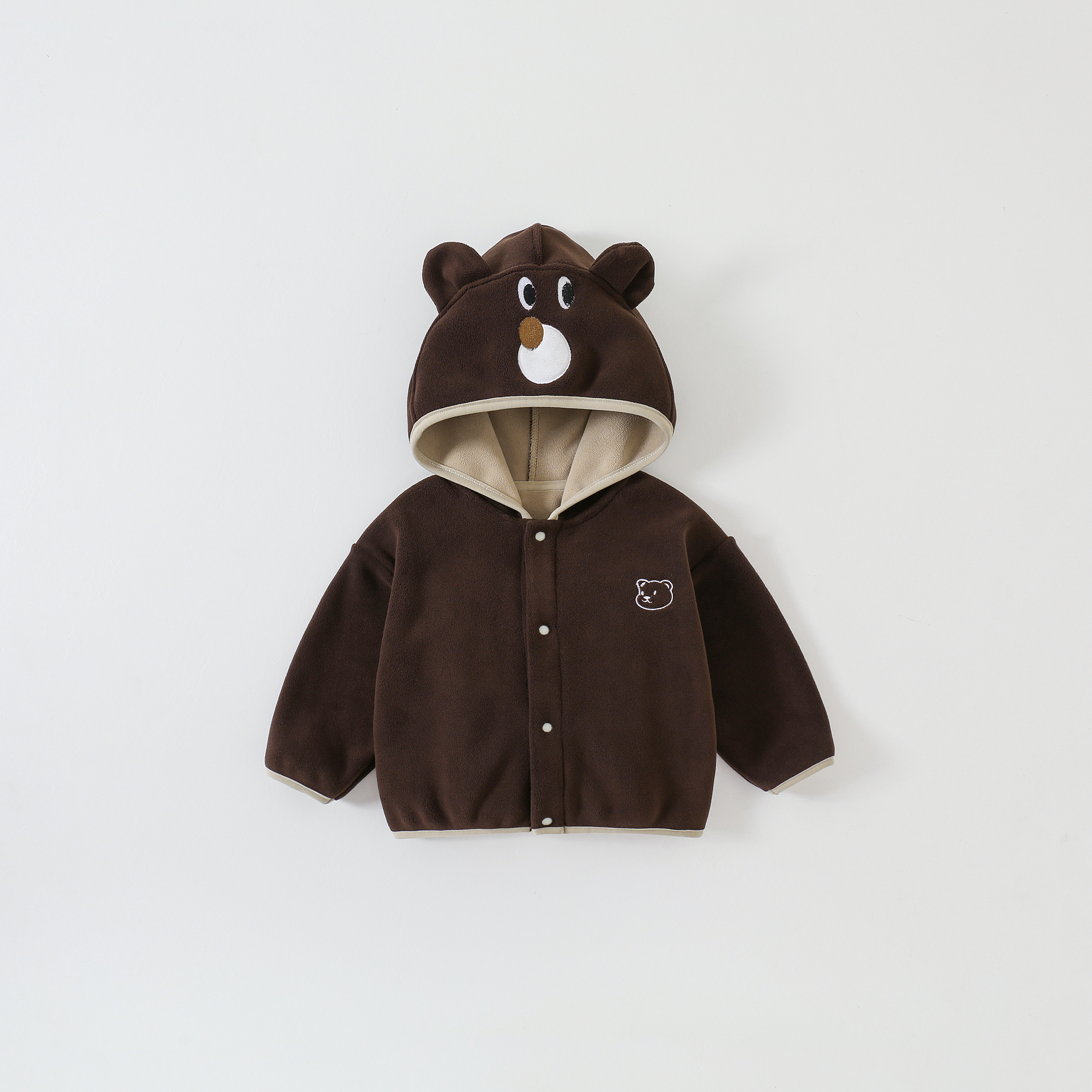 儿童外套秋冬装男童双面绒卫衣