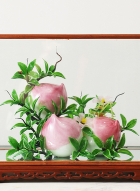 博山手工琉璃摆件展示柜酒柜琉璃装饰茶几纯手工工艺品摆件定制