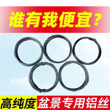 盆景造型专用铝丝铝线盘扎铝丝线蟠扎园艺铁丝花卉罗汉松定型吕丝
