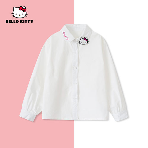 HelloKitty秋季新款女童衣服中大休闲时尚儿童衬衫AC4325MK115 AD