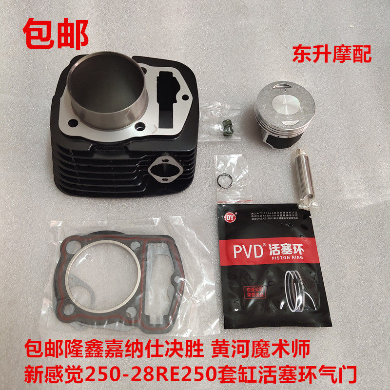 隆鑫嘉纳仕决胜黄河魔术师150200新感觉250-28R套缸活塞环气门链