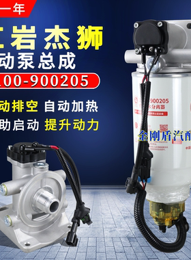 红岩杰狮金刚国五C6原厂电动泵水寒宝电子泵大油水分离900205总成
