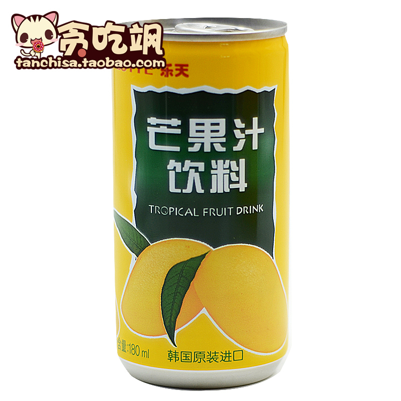 贪吃飒零食店 芒果汁饮料进口饮料180ml果汁饮品董小飒推荐