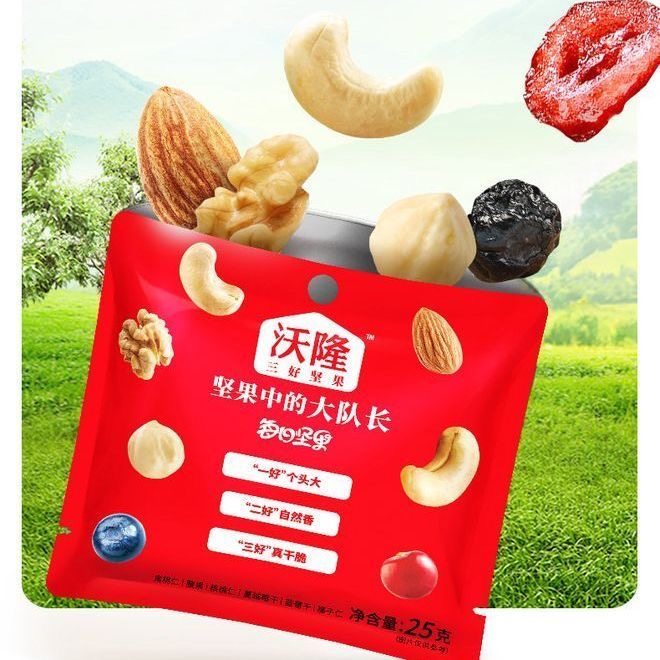贪吃飒沃隆每日坚果25g 单袋小包装零食坚果核桃腰果仁组合