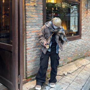 秋冬版重磅口袋设计工装裤/临时流放松弛感宽松百搭休闲裤