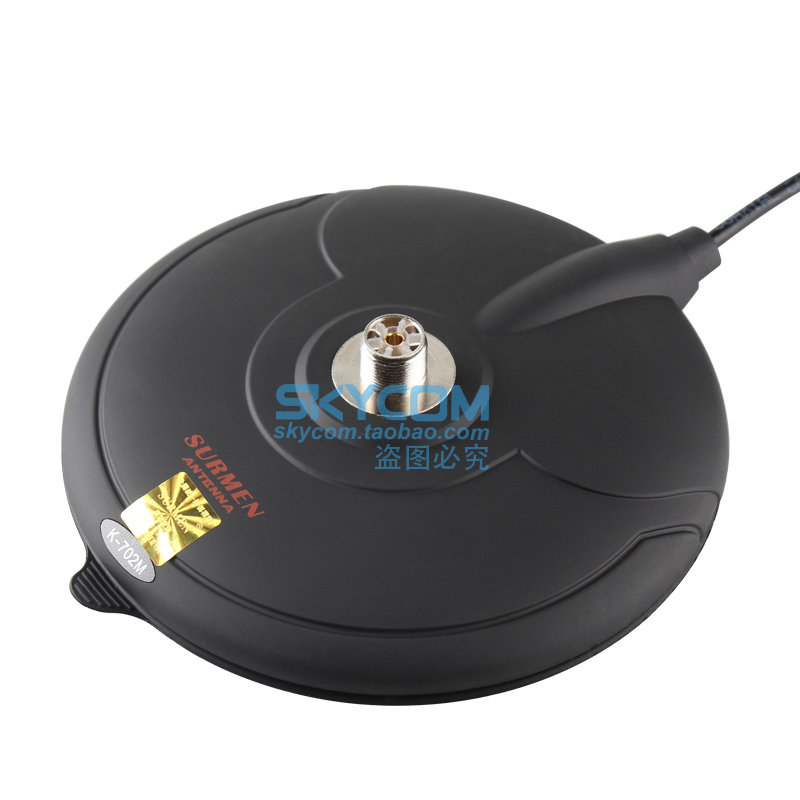 新名 K702M 真空磁铁薄型大吸盘 配-3黑色馈线车载吸盘 双重吸力