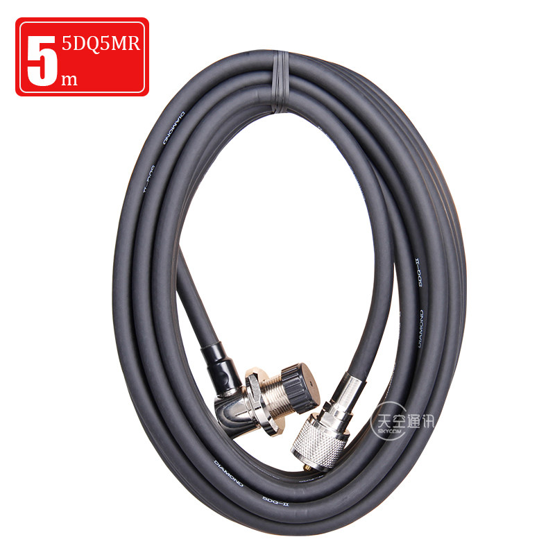 日本钻石 5DQ5MR 进口基地电台固定低损耗纯铜馈线 4/5/6米 50-5