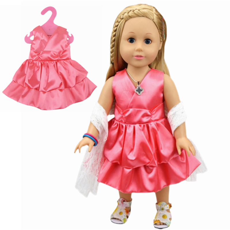 18寸美国女孩娃娃衣服连衣裙子
