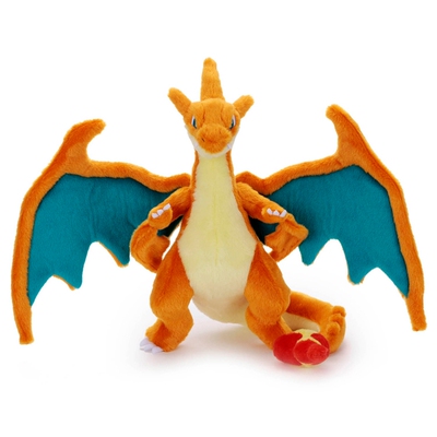 Pokemon宝可梦 Mega超进化可动系列 喷火龙耿鬼路卡利欧毛绒玩偶